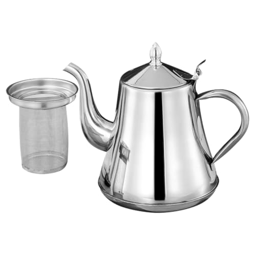 BESTYASH mit Dauerfilter Kaffeekessel Langem Ausguss Hitzebeständig für Induktionsherd Büro Zuhause Camping von BESTYASH