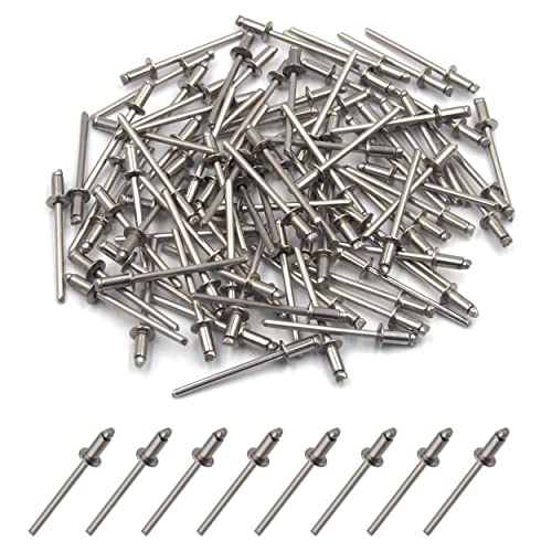 BESTYCHAO 50 Stück 304 Edelstahl-Blindniete (3,2mm x 6mm) von BESTYCHAO