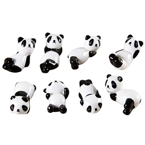 BESTONZON 8 St?bchen Halter Panda St?bchen Kissen Keramik Geschirr Handwerk Ornamente von BESTonZON