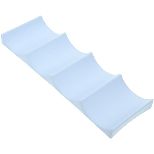 BESTONZON Europäischen Stil Weinregal Kunststoff Weinflasche Display Stapelmatte Kann Einfach Stacker Küchenschrank Kühlschrank Lagerregal (Dunkelgrau) von BESTonZON