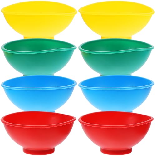 BESTONZON Silikon Mini Prise Schalen Prep Und Sever Schalen Seasoning Bowl Rührschüssel Set von 8, 6.7X6.7X3cm von BESTonZON