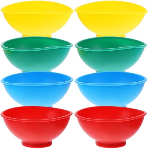 BESTONZON Silikon Mini Prise Schalen Prep Und Sever Schalen Seasoning Bowl Rührschüssel Set von 8, 6.7X6.7X3cm von BESTonZON