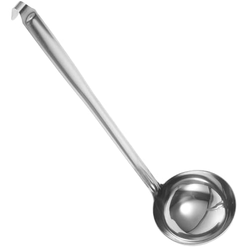 BESTONZON Suppenkelle Edelstahl K¨¹chenutensilien langer Griff K¨¹chenl?ffel L?ffel mit Haken zum Aufh?ngen Servierutensilien 13 cm von BESTonZON