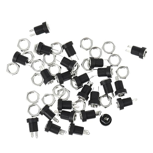 BESTonZON Radmutter 1 24stk Gleichstrom T-muttern Dc-stecker Steckverbinder Für Panelmontage Adapter Für Schalttafeleinbau Aus Kunststoff Und Metallmaterialien Netzteil Kabel von BESTonZON