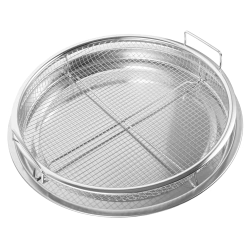 BESTonZON 1 Satz Backformenset Aus Edelstahl Teller Für Snacks Frittiertes Essenstablett Edelstahlplatte Schabplatte Aus Edelstahl Pommes-servierplatte Brattablett Silber Rostfreier von BESTonZON
