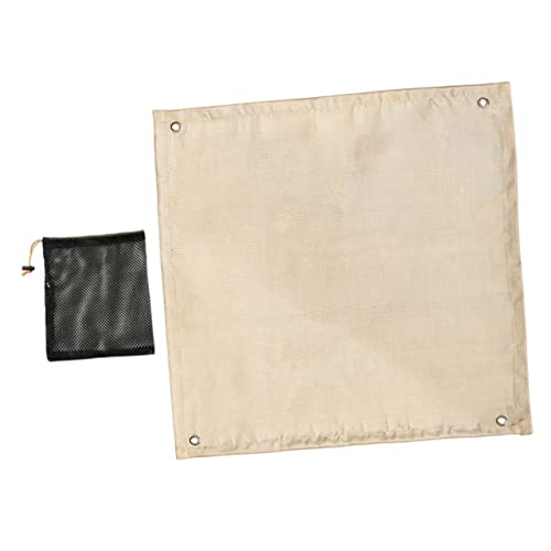 BESTonZON 1 Satz Feuerfestes Stoffwärmisolierungspad Schutzmatte für die Feuerstelle Decke Beständig Camping zubehör feuerfeste Campingmatte feuerfestes Tuch Fiberglas von BESTonZON