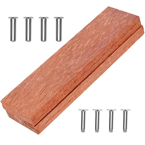 BESTonZON 1 Satz Küchenschneidergriff Messer-ersatzgriff Messergriff Aus Holz Schneidehandgriff Küchenteile Messergriff Holz Walnußholz Messer Leer Siebträger Holzgriff rutschfest Hölzern von BESTonZON