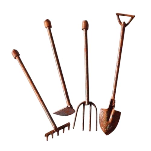 BESTonZON 1 Satz Mini -Werkzeug -Ornamente Rustikal Mini-Gartenarbeit Feengarten Miniaturwerkzeuge Kleine Hausgartengeräte Miniaturen Zinklegierung 4 Stück BESTonZON 1 Satz Mini -Werkzeug -Ornamente Rustikal Mini-Gartenarbeit Feengarten Miniaturwerkzeuge Kleine Hausgartengeräte Miniaturen Zinklegierung 4 Stück von BESTonZON