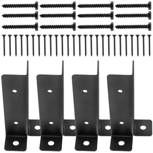 BESTonZON 1 Satz Post Base Protector Robustem Metall für Zaun Briefkasten und Geländer Einfache Langlebig und Passend zu Jedem von BESTonZON