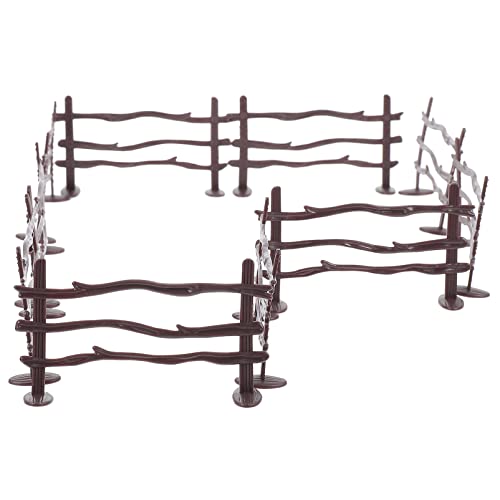 BESTonZON 1 Satz Teiliges Set Mini Kunststoff Farmzaun DIY Zaun Zubehör Für Kreative Spiele Rollenspiele Und Landschaftsdeko Für Pferde Und Bauernhoftiere 20 Stück BESTonZON 1 Satz Teiliges Set Mini Kunststoff Farmzaun DIY Zaun Zubehör Für Kreative Spiele Rollenspiele Und Landschaftsdeko Für Pferde Und Bauernhoftiere 20 Stück von BESTonZON