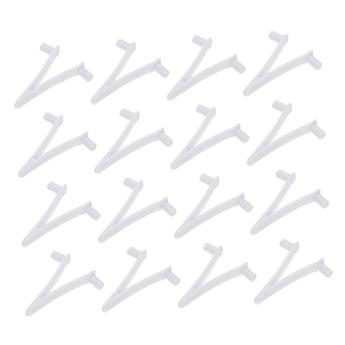 BESTonZON 1 Satz V-Clip Für Den Pool Pools Bürsten Reinigung Groß Schwimmbad Pool-Clip Skimmer-netzclips Kunststoff-v-Clips Poolversorgung Pool-v-Clips Pool-zubehör Plastik Weiß 24 Stück von BESTonZON