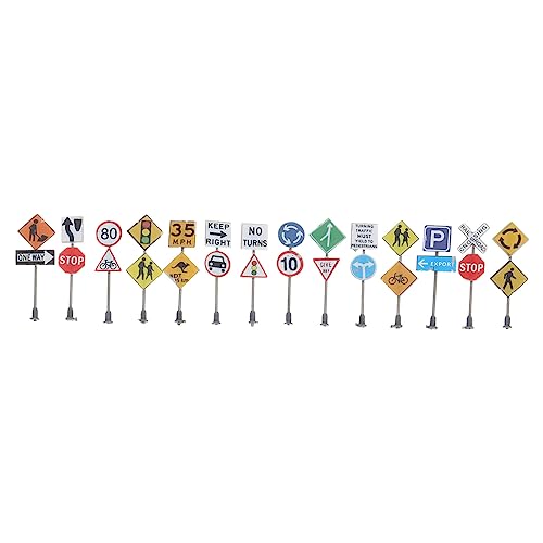 BESTonZON 1 Satz Verkehrszeichen Für Teiliges DIY Modell Zur Simulation Von Verkehrssicherheit Dekoration Für Sandtische Und Spielumgebungen 14 Stück BESTonZON 1 Satz Verkehrszeichen Für Teiliges DIY Modell Zur Simulation Von Verkehrssicherheit Dekoration Für Sandtische Und Spielumgebungen 14 Stück von BESTonZON
