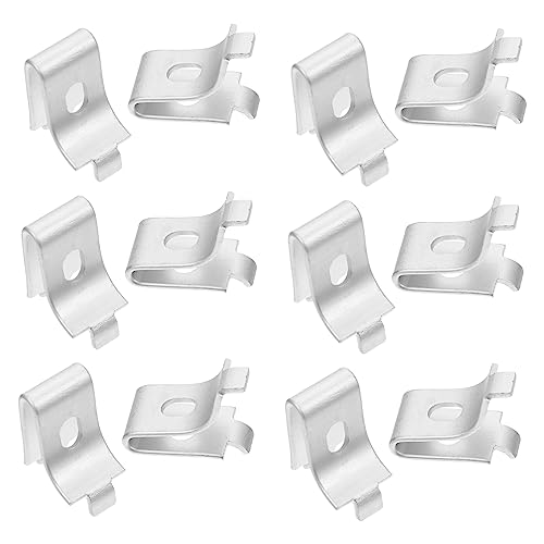 BESTonZON 1 Satz Verstellbare Regalstützklammern Pack Aluminiumlegierung Langlebige Befestigungsclips Für Einfache Installation Und Effektive Unterstützung Für Bücherregale Und 50 Stück von BESTonZON