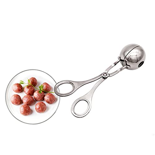 BESTonZON 1stücke Edelstahl Fleischbällchenformer Praktischer Küchenhelfer Für Gleichmäßige Frikadellen Edelstahl Für Zubereitung Von Fleischbällchen Reisbällchen Und Mehr von BESTonZON
