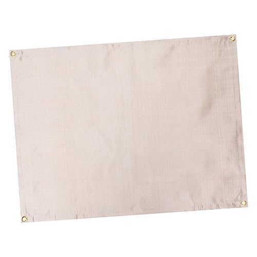 BESTonZON 1 Stück Grillenschützentuch Abdeckung Feuerfeste Matte Im Freien Stoff Outdoor-Decke Feuerdecke Für Camping-feuerstelle Grube Feuerbeständige Decke Feuerfestes Tuch Beige Glasfaser von BESTonZON