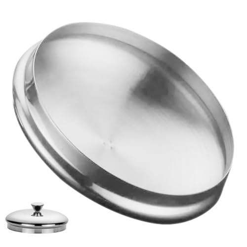 BESTonZON Edelstahl Deckel für Teetassen und Teekessel, universeller Ersatzdeckel aus Metall, 11 cm Durchmesser, staubdicht und passend für Pfeifende Teekessel, ideal für Teebecher und Getränke von BESTonZON