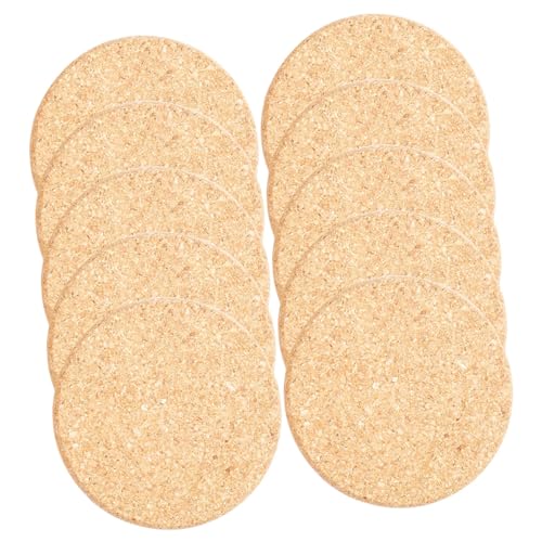 BESTonZON 10 Stück Blumentopfmatte Pads Anlage Platte Tassenunterlage Selber Machen Untersetzer DIY Pad Garten Pflanze Pad Pflanzen-untersetzer-Matte Bodenhalter Für Blumentöpfe Kork von BESTonZON