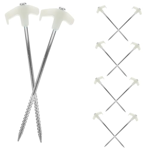 BESTonZON 10 Stück Heringe Hochfeste Zeltnägel für Camping Outdoor und Garten Stabile Befestigung für Zelte Sonnensegel und Pavillons Rostfrei und Langlebig von BESTonZON