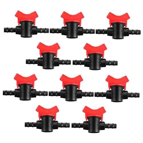 BESTonZON 10 Stück Kugelventile für Bewässerungssysteme Rote Griffverstellung für Gartenbedarf Installieren Auslaufsicher und Langlebig zur Optimalen Regulierung Wasserflusses BESTonZON 10 Stück Kugelventile für Bewässerungssysteme Rote Griffverstellung für Gartenbedarf Installieren Auslaufsicher und Langlebig zur Optimalen Regulierung Wasserflusses von BESTonZON