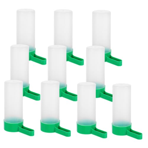 BESTonZON 10 Stück Teiliges Automatisches Trinkbecher für Vögel und Papageien Großes Futter und Wasserspender Design Leicht zu Installieren und Reinigen Geeignet für Kleine bis Mittelgroße BESTonZON 10 Stück Teiliges Automatisches Trinkbecher für Vögel und Papageien Großes Futter und Wasserspender Design Leicht zu Installieren und Reinigen Geeignet für Kleine bis Mittelgroße von BESTonZON