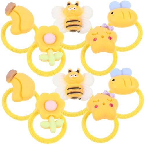 BESTonZON 10 Stück Teiliges Hund Haarbänder mit Gelbem Bienen Weiche Haarschonende Hund Haargummis für Kleine Hunde und Katzen Dekorative Leichte und Tragbare Pet Hair Accessories BESTonZON 10 Stück Teiliges Hund Haarbänder mit Gelbem Bienen Weiche Haarschonende Hund Haargummis für Kleine Hunde und Katzen Dekorative Leichte und Tragbare Pet Hair Accessories von BESTonZON
