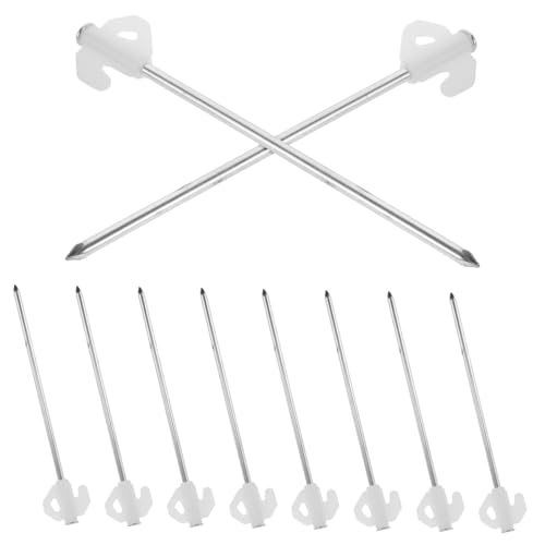BESTonZON 10 Stück Teiliges Leuchtende Zeltheringe Stahl Erdanker für Camping Strand Rasen Robuste Metall Heringe mit Nachleuchteffekt für Sicheren Halt bei Outdoor Abenteuern BESTonZON 10 Stück Teiliges Leuchtende Zeltheringe Stahl Erdanker für Camping Strand Rasen Robuste Metall Heringe mit Nachleuchteffekt für Sicheren Halt bei Outdoor Abenteuern von BESTonZON