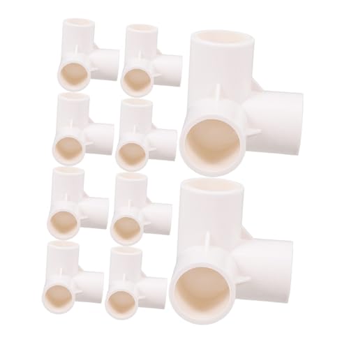 BESTonZON 10 Stück Teiliges PVC Rohrverbinder Innengewinde Wasserdichter Schlauchanschluss mit Glattem Innenfluss Installieren Geeignet für Wasserleitungen und Abflusssysteme von BESTonZON