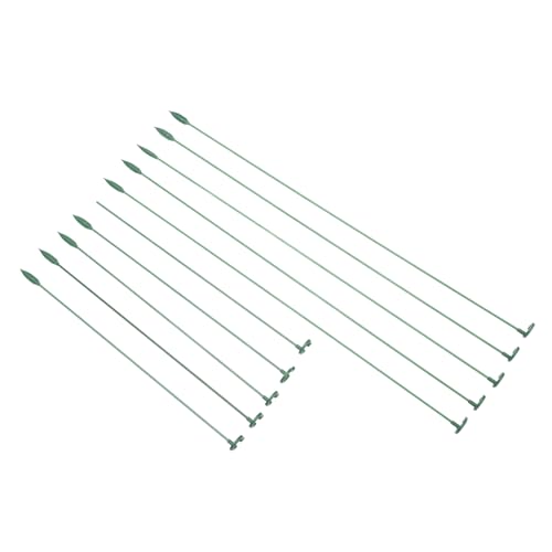 BESTonZON 10 Stück Teiliges Pflanzenstützgestell aus Robustem Stützstäbe für Kleine Topfpflanzen Grün Getarnt Stabiler Halt für Hortensien Orchideen Kletterpflanzen und Rosen Langlebig und von BESTonZON