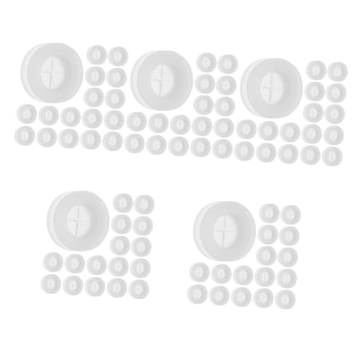 BESTonZON 100 Stk -und Holz Deckel Silikons Topfen Beer Grommets Jar Grommets Deckel Für Einmachgläser Fermenterdeckel Stopfen Cup Straw Stopper Ösen Coladose Stroh Kieselgel von BESTonZON