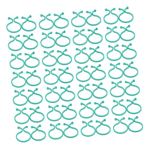 BESTonZON 100 Stück Gartenpflanzenclips Pflanzstütze aus Langlebigem Kunststoff Rankhilfe für Tomaten Gurken Melonen Praktische Befestigung für Stängel und Rankhilfen Grün Klein von BESTonZON