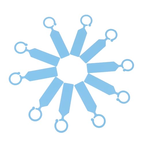 BESTonZON 100 Stück Kunststoff Pflanzenschilder Dicke Hängende Pflanzenmarker Wiederverwendbare Gartenetiketten für Baum Klassifikation Hellblau BESTonZON 100 Stück Kunststoff Pflanzenschilder Dicke Hängende Pflanzenmarker Wiederverwendbare Gartenetiketten für Baum Klassifikation Hellblau von BESTonZON