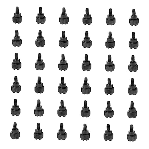 BESTonZON 100st Computergehäuse Schrauben Computerzubehör Computerteil Rändelschraube Chassis-befestigungsschraube Computertisch Computer Schrauben Oxidation Schwarz Rechner von BESTonZON
