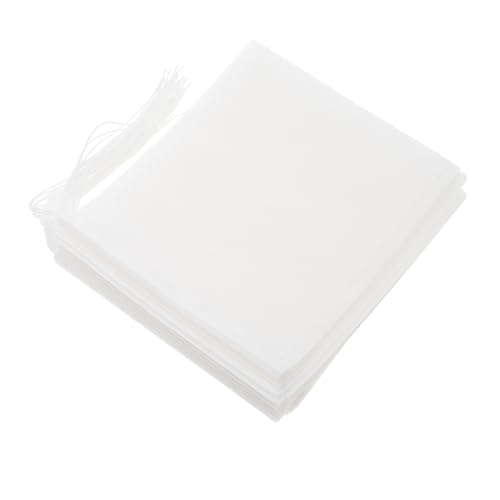 BESTonZON 100st Teebeutel Sieb Für Medikamentenrückstände Wiederverwendbar Kaffee-kordelfilter Netzbeutel Für Teefilter Cold Brew Kaffeefilter Küchengerät Einweg-Tee Weiß Filterpapier Lose BESTonZON 100st Teebeutel Sieb Für Medikamentenrückstände Wiederverwendbar Kaffee-kordelfilter Netzbeutel Für Teefilter Cold Brew Kaffeefilter Küchengerät Einweg-Tee Weiß Filterpapier Lose von BESTonZON