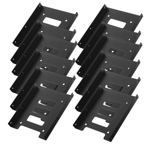 BESTonZON 12 STK Festplattengestell Computerhalter Halterung SSD Fach Festplattenkäfig Computerzubehör Festplatteneinschub Schreibtisch Treiber SSD-Solid-State-Laufwerk Eisenrahmen Adapter von BESTonZON