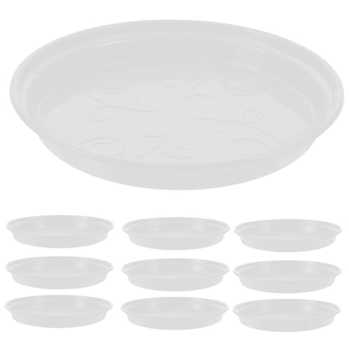 BESTonZON 12 Stück Runder Pflanztopf Untersetzer Robuster Transparenter Blumentopf Saucer für Innen und Außentöpfe Hält Boden Sauber und Verhindert Wasserschäden BESTonZON 12 Stück Runder Pflanztopf Untersetzer Robuster Transparenter Blumentopf Saucer für Innen und Außentöpfe Hält Boden Sauber und Verhindert Wasserschäden von BESTonZON