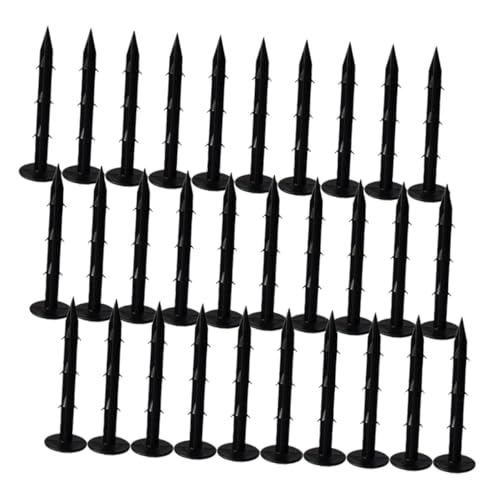 BESTonZON 120 Stück Teiliges Schwarze Kunststoff Garten Erdnägel Langlebige Bodenanker mit Spitzem Design für Unkrautvlies und Pflanzenbefestigung und Einfach zu Verwenden BESTonZON 120 Stück Teiliges Schwarze Kunststoff Garten Erdnägel Langlebige Bodenanker mit Spitzem Design für Unkrautvlies und Pflanzenbefestigung und Einfach zu Verwenden von BESTonZON