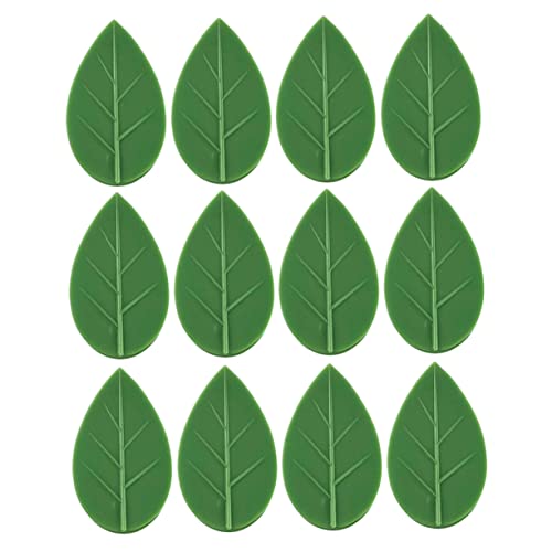 BESTonZON 150Stücke Wandpflanzenhalter Selbstklebende Clips für Kletterpflanzen Grüne Blattform Unsichtbar für Garten und Robust und Anzubringen von BESTonZON