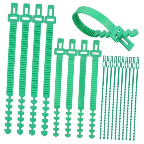 BESTonZON 18 Stück Verstellbare Stabile Baumstütz Gurte aus Langlebigem Kunststoff Teiliges mit Bändern für Pflanzen Reben und Äste Flexible Fixierung und Schutz für Obstbäume und von BESTonZON
