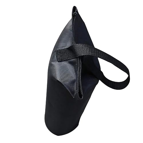BESTonZON 1Pc Winddicht Sandsack Sandsäcke Sand Taschen Regenschirm Markise Feste Sandsack Wasserdicht Sandsack Schwarz von BESTonZON
