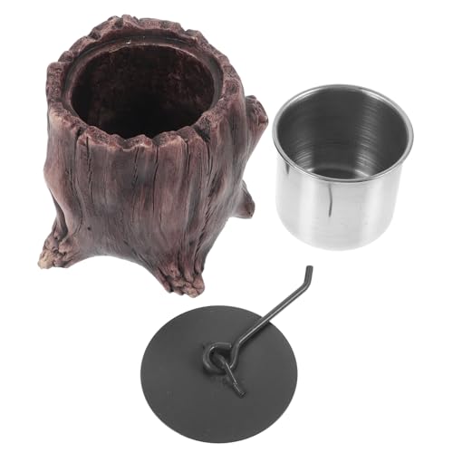 BESTonZON 1satz Mini Feuerstelle Für Tisch Tragbarer Trunkförmiger Kamin Für Outdoor-Camping Für Gemütliche Abende Mit Familie Und Freunden Wetterfest Und Langlebig von BESTonZON
