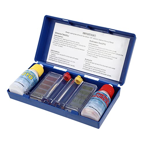 BESTonZON 1Satz Wasserqualitätstest Kit für Schwimmbad und Spa Professioneller Ph Tester Tragbar und Langlebig Geeignet für Überwachung Wasserqualität und BESTonZON 1Satz Wasserqualitätstest Kit für Schwimmbad und Spa Professioneller Ph Tester Tragbar und Langlebig Geeignet für Überwachung Wasserqualität und von BESTonZON