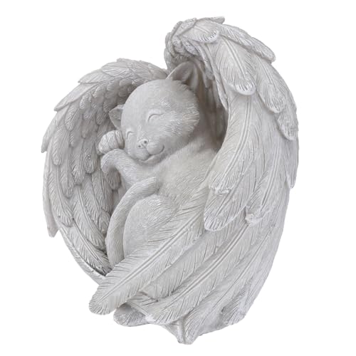 BESTonZON 1Stück Gedenkstein für Hochwertigem Harz Gartenfigur zur Erinnerung an Haustiere für Trauergeschenke und Gartendekoration Katzenmemorialgrab für Drinnen von BESTonZON