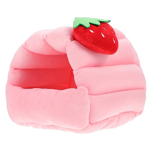 BESTonZON Komfortables Hamster Nest Warmes Baumwoll Haus für Kleintiere Winter Decke 1 Stück für Meerschweinchen Ratten und Kleine Haustiere Platzsparendes Design von BESTonZON