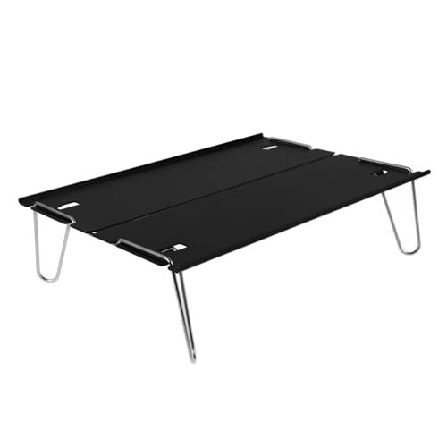 BESTonZON 1Stück Klapptisch Camping Faltbarer Outdoor Aluminiumlegierung und Tragbar für Picknick Garten und Reisen von BESTonZON