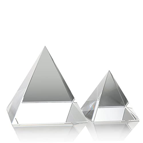 BESTonZON Kristallornamente Dreieckig Mit Regenbogenprisma Glas Ornamente Für Fenster-dekor Für Schreibtisch Und Wohnung Prisma Für Feng-Shui-Dekorationen von BESTonZON
