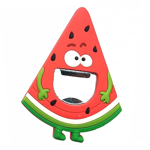 BESTonZON 1stk Neuheit Flaschenöffner Korkenzieher Süße Kühlschrankmagnete Hawaii Kühlschrank Aufkleber Flaschenöffner Für Obst Cocmelone Wassermelone Ananas Bieröffner Partybedarf Karikatur von BESTonZON