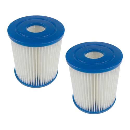 BESTonZON 2 STÜCK Teiliges Spa Pool Filter Ersatzset Mikrofeine Partikel Filtration Einfach zu Reinigen Langlebig und Sicher Kompatibel mit Aufblasbaren Pools und Filteranlagen von BESTonZON