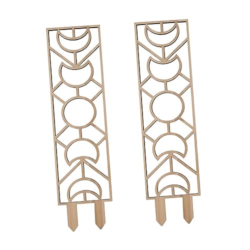 BESTonZON 2 Sätze Klettergerüst Für Pflanzen Innenpflanzenschlangen Unterstützung Klettern Reben Topfpflanze Spalier Gemüsegitter Für Den Garten Kletterpflanzen Spalier Holz Gelb 2 Stück * 2 von BESTonZON
