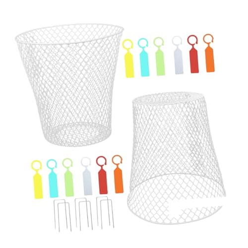 BESTonZON 2 Sätze Pflanzenschutzhaube Weiß Eisendraht Gemüse Frostschutz Gewächshaus Kuppel Abdeckung Für Erdbeeren Garten Jungpflanzen Schutz Vogelabwehr BESTonZON 2 Sätze Pflanzenschutzhaube Weiß Eisendraht Gemüse Frostschutz Gewächshaus Kuppel Abdeckung Für Erdbeeren Garten Jungpflanzen Schutz Vogelabwehr von BESTonZON