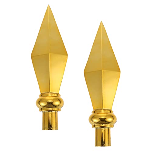 BESTonZON 2 Stück Aluminium Fahnenmast Spitze Goldfarbenes Garten Flaggenmast Aufsatz Langlebig Einfach zu Montieren Dekorativ für Außenbereich BESTonZON 2 Stück Aluminium Fahnenmast Spitze Goldfarbenes Garten Flaggenmast Aufsatz Langlebig Einfach zu Montieren Dekorativ für Außenbereich von BESTonZON